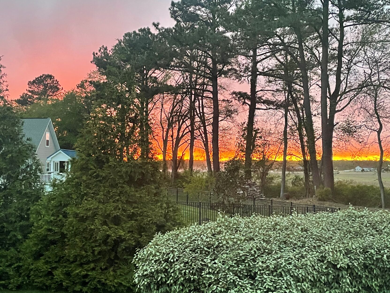Saturday-evening sunset